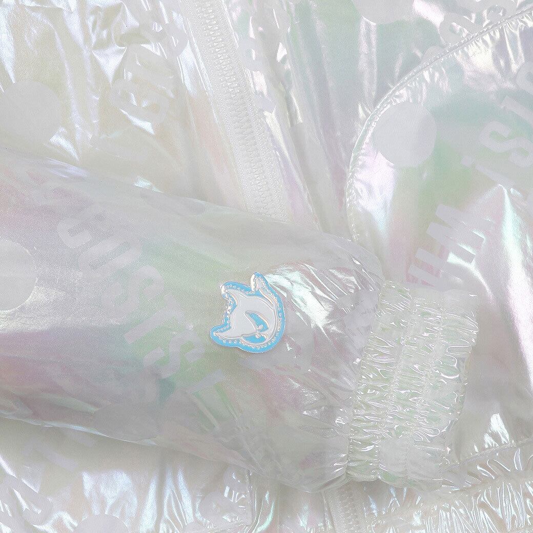 WOMEN オーロラ レタリングブルゾン ホワイト