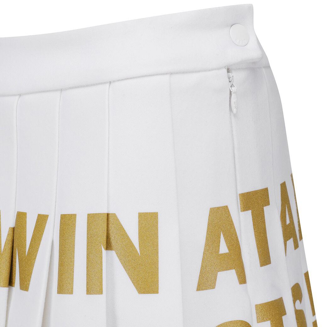 WOMEN ゴールドポイント プリーツキュロットスカート