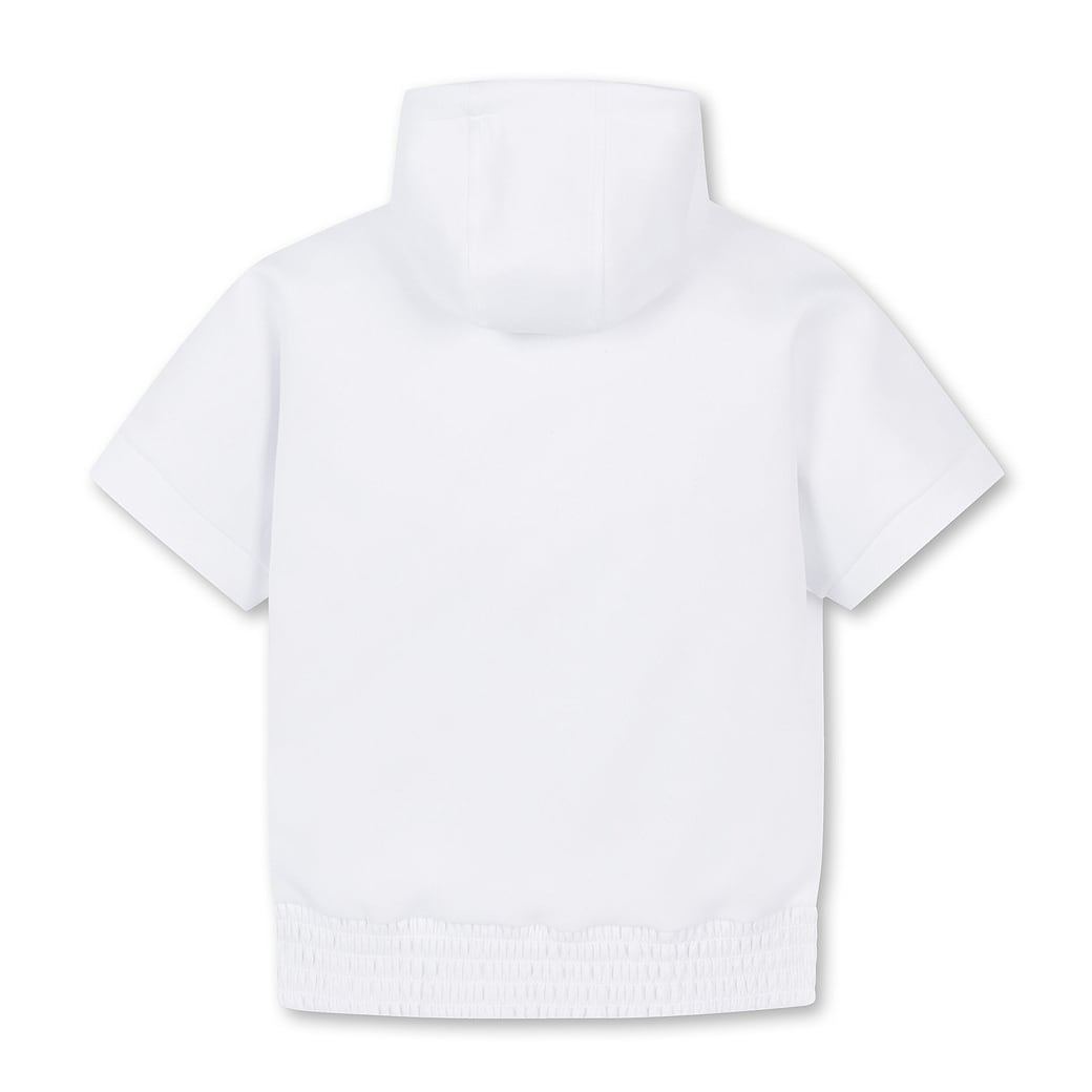 【着心地抜群◎】WOMENS フーディー付き半袖Tシャツ ホワイト/072332064