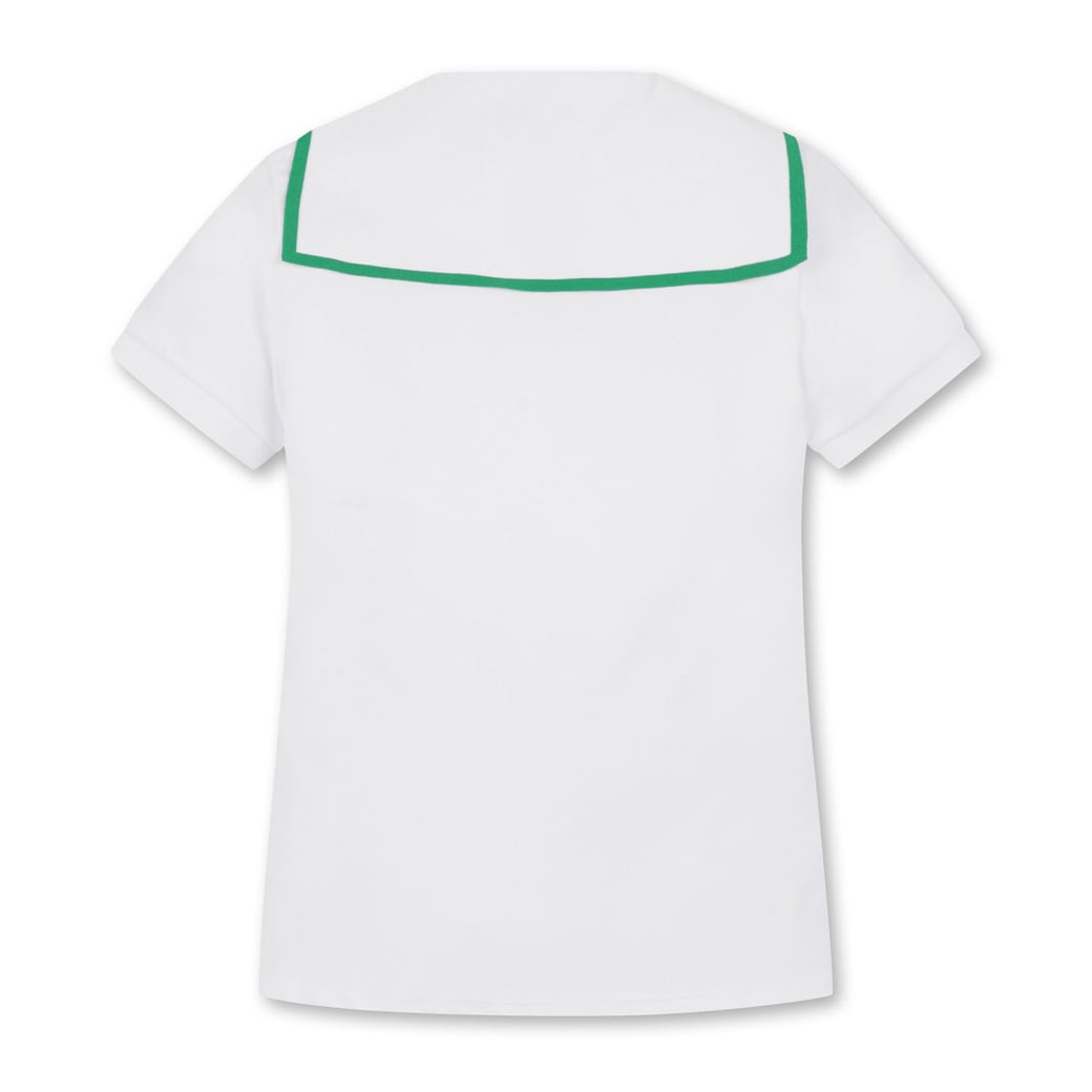 【人気商品】WOMENS 半袖セーラーTシャツ ホワイト/072332069